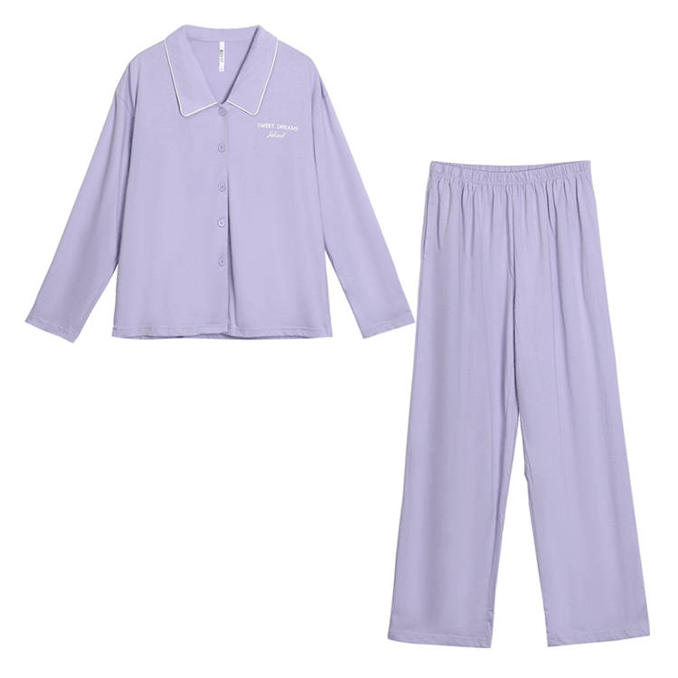 HONGDOUJUJIA Pajama Set Women's Taro Purple