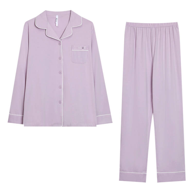 HONGDOUJUJIA Pajama Set Women's Monet Purple