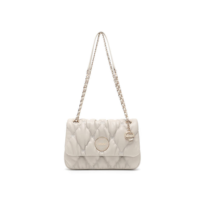 SEPTWOLVES PU Crossbody Bags Women's Ecru