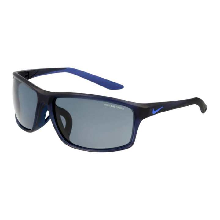 Nike Nike Brand Logo Plastic Cell Irregular Shape Sunglasses Men's Gray