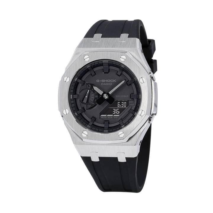 CASIO CASIO Unisex Liquid Crystal/Analog Dual Display Series Black Watch