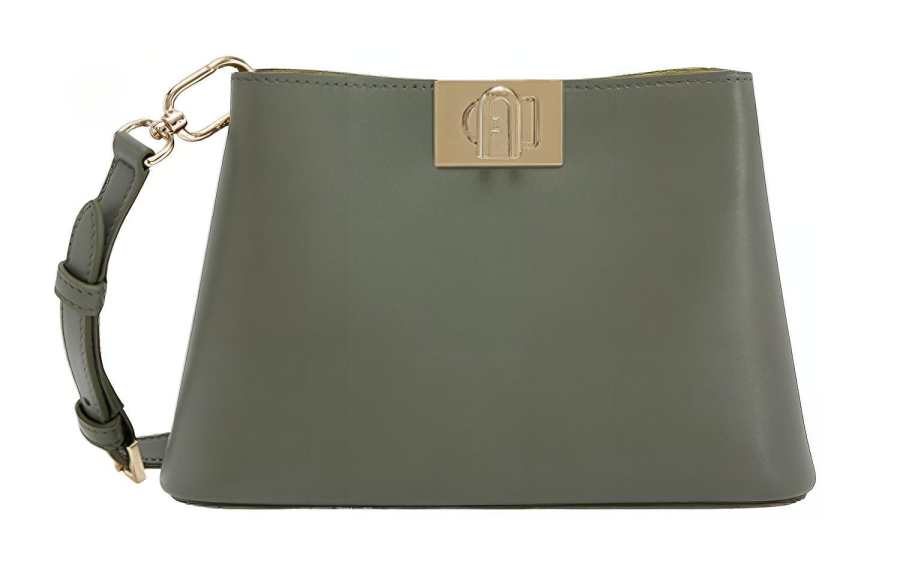 Furla Leather Crossbody Bag, Shoulder Bag Women's Green