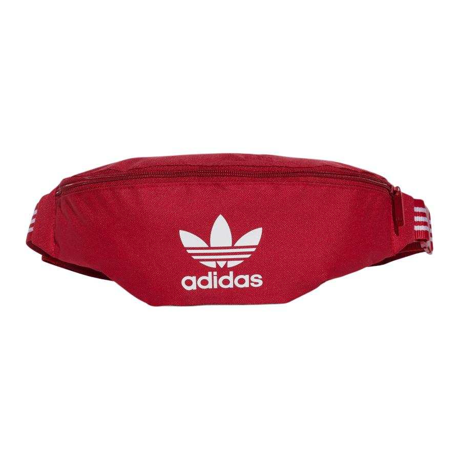 Adidas Originals Trefoil Recycled Polyester One Shoulder Crossbody Fanny Pack Unisex Red