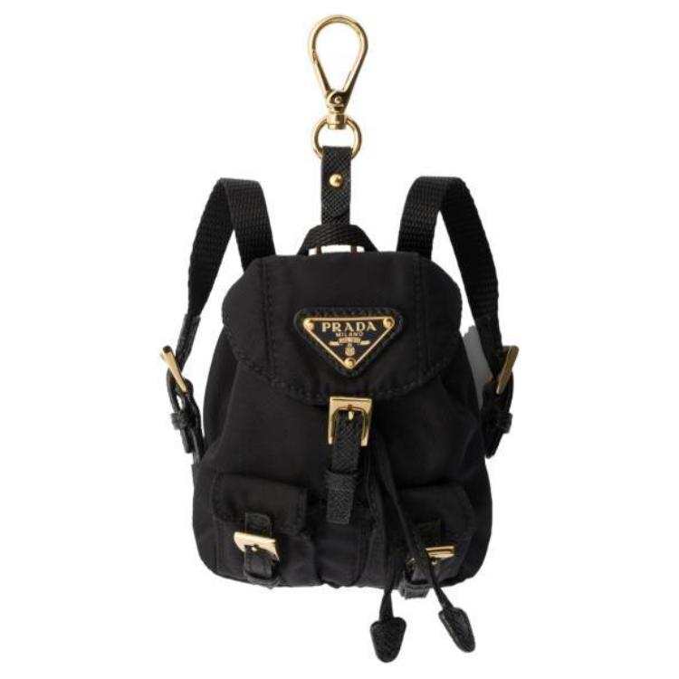 PRADA PRADA Nylon Charms Unisex Black
