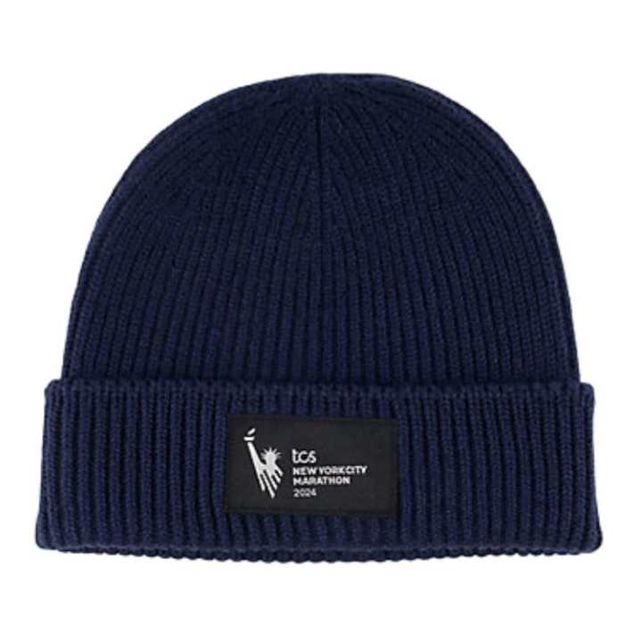 New Balance New Balance Acrylic, Knitted Fabric Beanies Men's Marine Blue