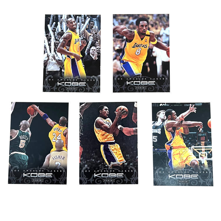PANINI Kobe Bryant, Lakers, Career Collection, Classic Moments, Player Card, Set, Mint Condition Sports Cards 5 Pcs