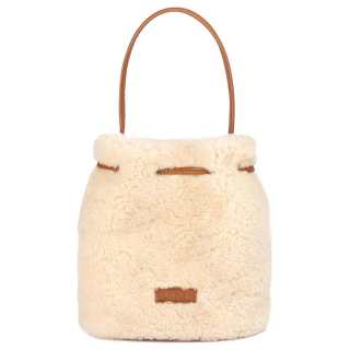 UGG Sheepskin Bucket Bag Handbag Women's Natural