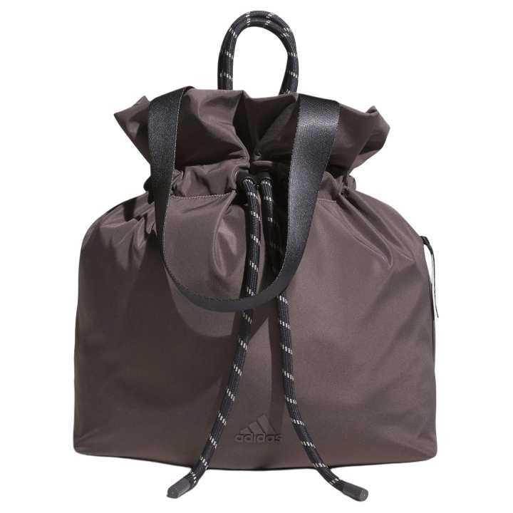 Adidas Adidas Polyester Bucket Bag, One Shoulder Handbag Women's Coffee