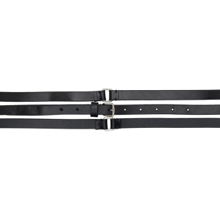 Ann Demeulemeester Calfskin Leather Belts Women's Black Width 2CM