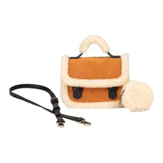 UGG Sheepskin Shoulder Bag, Crossbody Bag, Handbag Regular Women's Chestnut