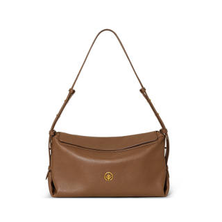BAGTREE Vegetable Tanned Genuine Leather Milk Box Bag, Toast Small Square, Crossbody Pillow Hobo, Shoulder Bag Unisex