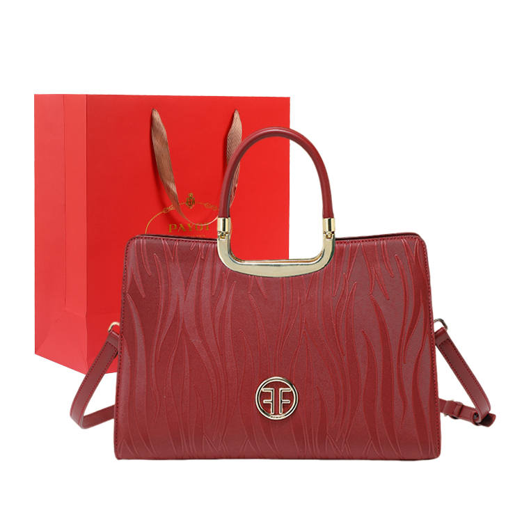 PAYOT Microfiber Synthetic Leather Wedding Bag, Shoulder Bag, Crossbody Bag, Handbag Regular Women's Burgundy
