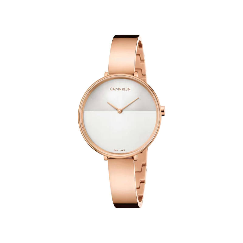 CALVIN KLEIN Wrist Watches Quartz Movement Stainless Steel Strap 38mm White Dial Unisex 30m Water Resistant