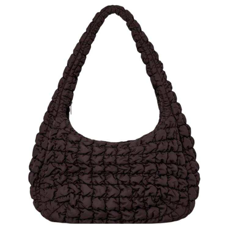 COS COS Polyester Handbag, Shoulder Bag Large Women's Dark Brown