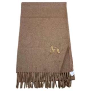 MaxMara Camel Hair Knit Scarves Women's Camel