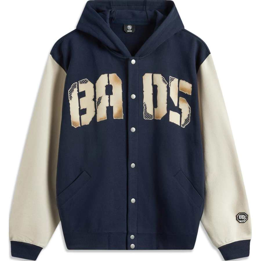Li-Ning Li Ning Basketball Collection Sweatshirt Men's Dark Marine Blue/Oat Gray