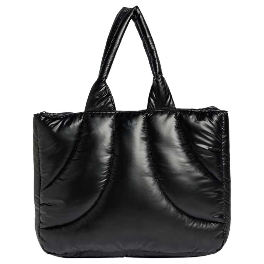 Adidas Originals Polyurethane Tote Bag, Shopping Bag, Shoulder Bag, Handbag Regular Unisex Black