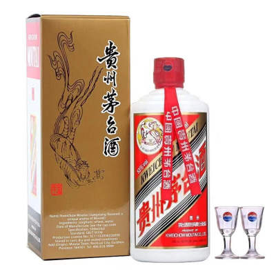 MOUTAI 0743 Export Global Version Flying Sky 53 Degree 500ml * 1/2/6/12 Bottles Box Included