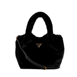 GUESS Fabric One Shoulder Handbag Medium Women's Black
