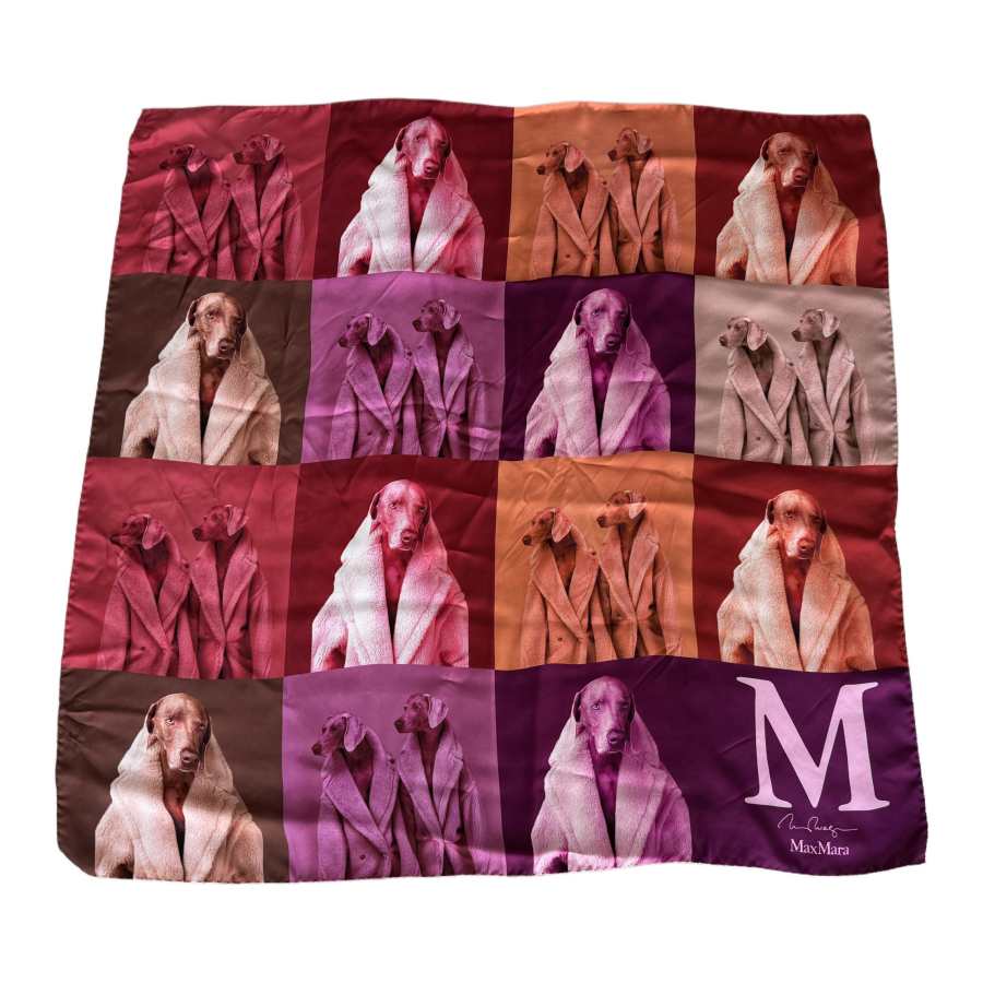 MaxMara MaxMara Patterned Print Mulberry Silk Scarves Unisex Multicolor