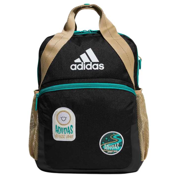 Adidas Adidas Recycled Polyester Backpack Kids' Black & Light Khaki
