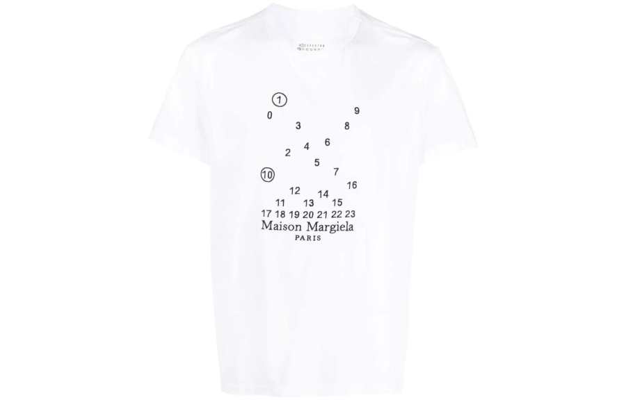 Maison Margiela Graphic Printed Crewneck T Shirt
