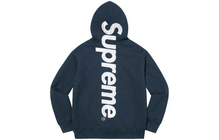 Supreme Supreme Satin Appliqué Hooded Sweatshirt