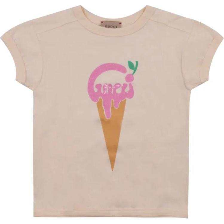 GUCCI Kids T Shirts Crew Neck Moderate