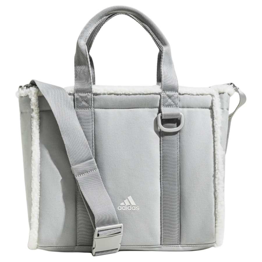 Adidas Adidas Recycled Polyester Tote Bag, Shopping Bag, Handbag Women's Gray
