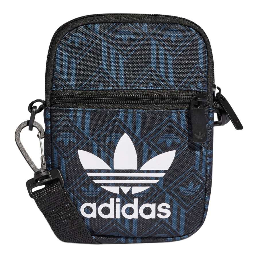 Adidas Originals Trefoil Polyester Crossbody Bags Unisex Blue Black