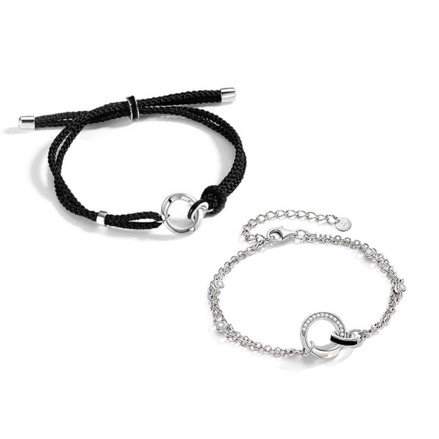 VANA VANA 925 Sterling Silver, Zircon Bracelets Unisex