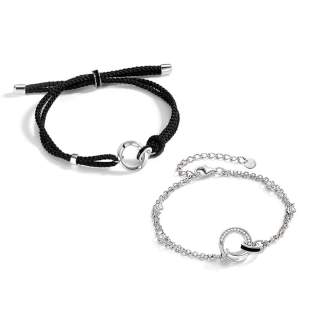 VANA 925 Sterling Silver, Zircon Bracelets Unisex