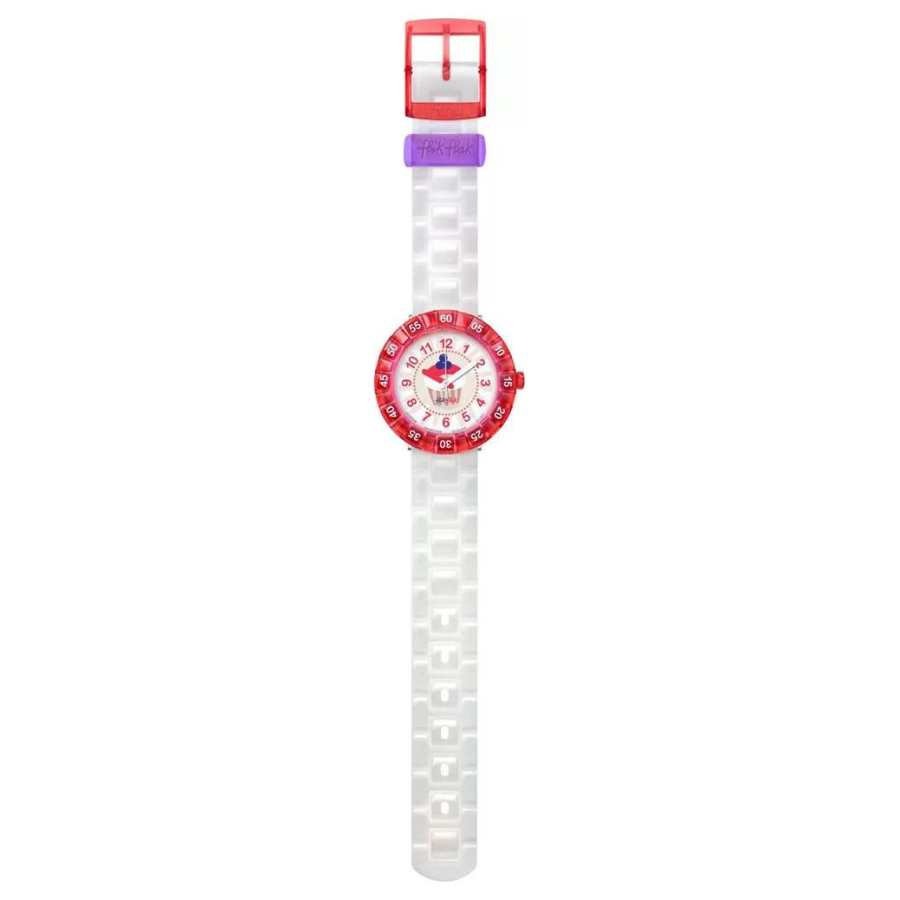 SWATCH Kids Flik Flak Feifei Series 33mm White Watch ZFCSP046
