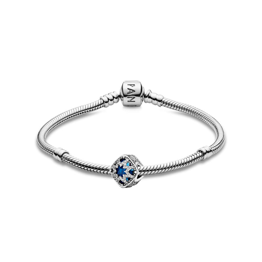 Pandora 925 Sterling Silver Glass Synthetic Cubic Zirconia Bracelets Unisex