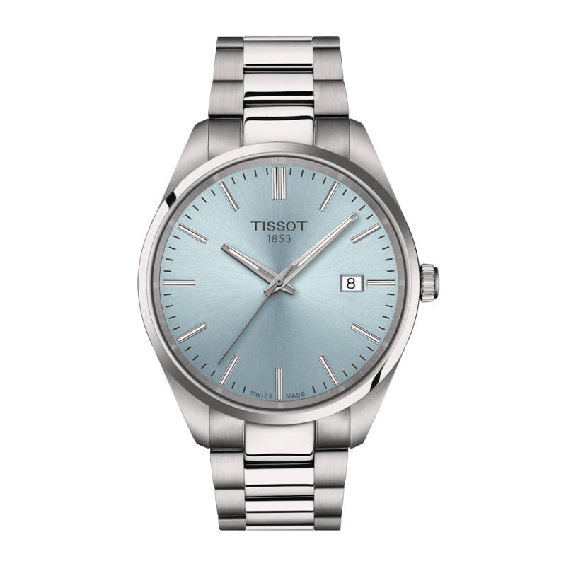 TISSOT T Quartz Movement 100m Waterproof Men's Watches Watch 40mm Blue Dial Stainless Steel Watchband