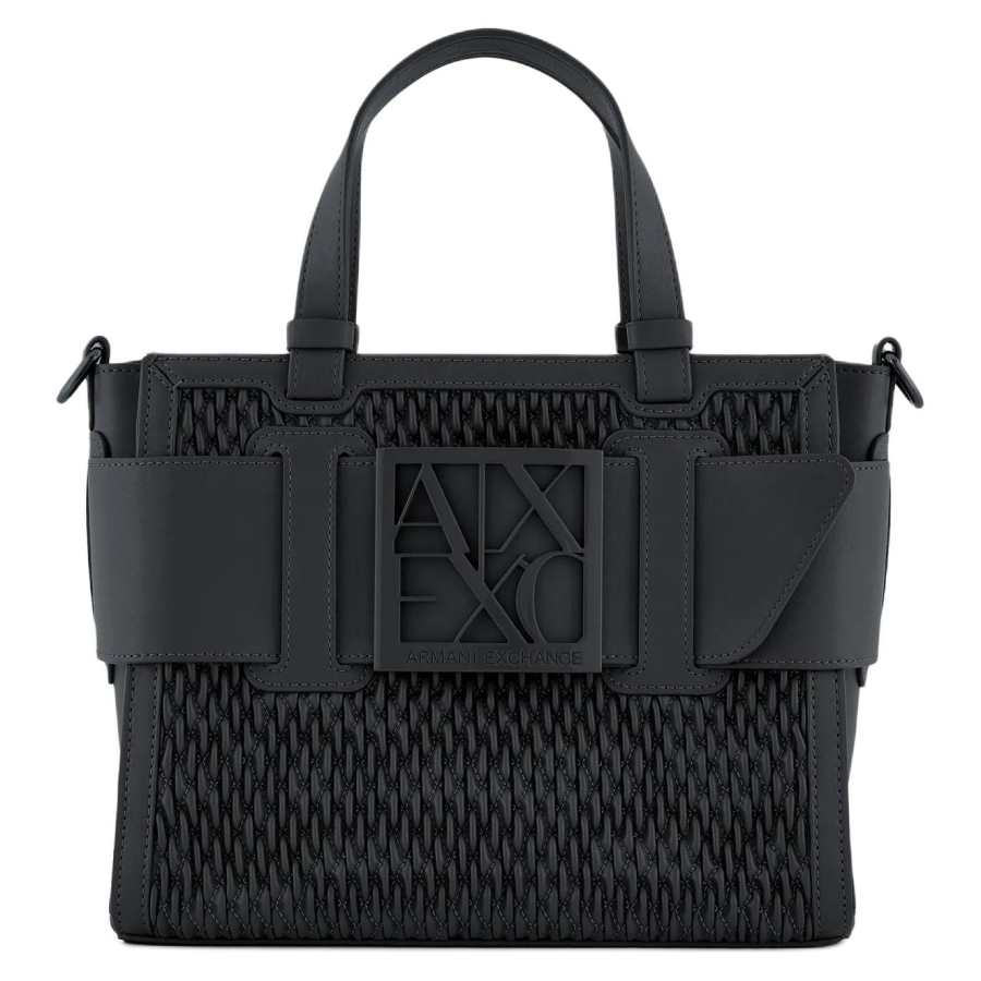 ARMANI EXCHANGE ARMANI EXCHANGEAE Pu Tote Bag, Shopping Bag, Shoulder Bag, Crossbody Bag, Handbag Mini Women's Black