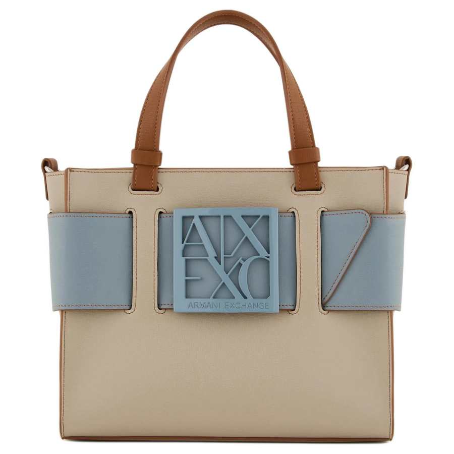 ARMANI EXCHANGE ARMANI EXCHANGEAE Pu Handbag Mini Women's Apricot Blue