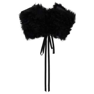 Ann Demeulemeester Lambskin Shawls Women's Black