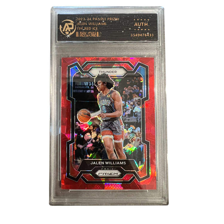 PANINI Jalen Williams Prizm Holographic Card Ice Crushing Collection Graded Cards 1 Pc