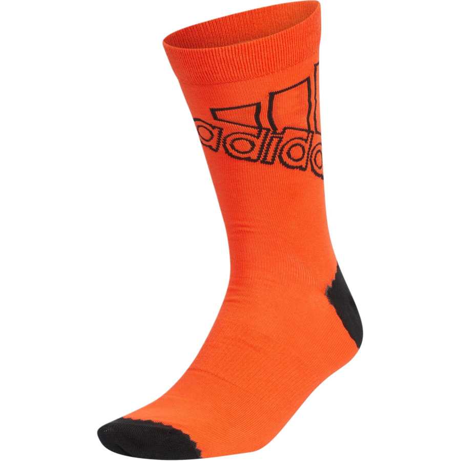Adidas Adidas CL SC BRAND Crew Socks Unisex 1 Pack Half Neon Red/Black