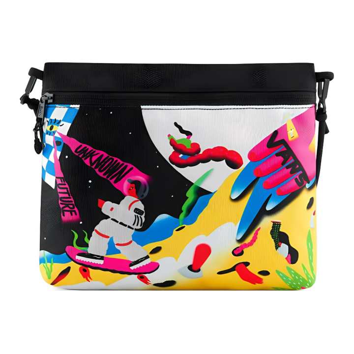 Vans Vans Polyester Crossbody Bag, Canvas Bag, Shoulder Bag Regular Unisex Multicolor