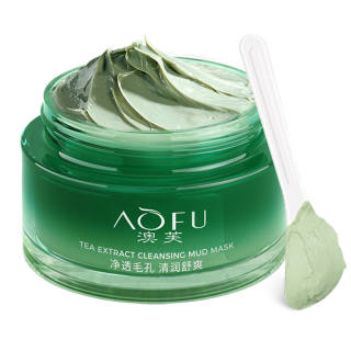 AOFU Amazon White Clay Apply on Facial Mask Tea Plant Cleaning Clay Mask 110g
