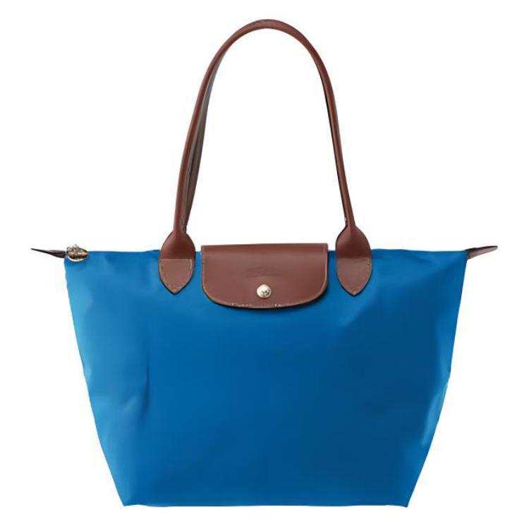 LONGCHAMP Le Pliage Canvas With Leather Dumpling Bag, Tote Bag, Shopping Bag, Handbag, Shoulder Bag Medium
