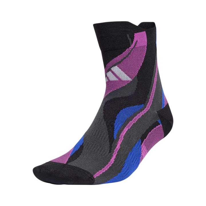 Adidas Adidas Crew Socks Unisex 1 Pack Black Gray/Purple/Blue