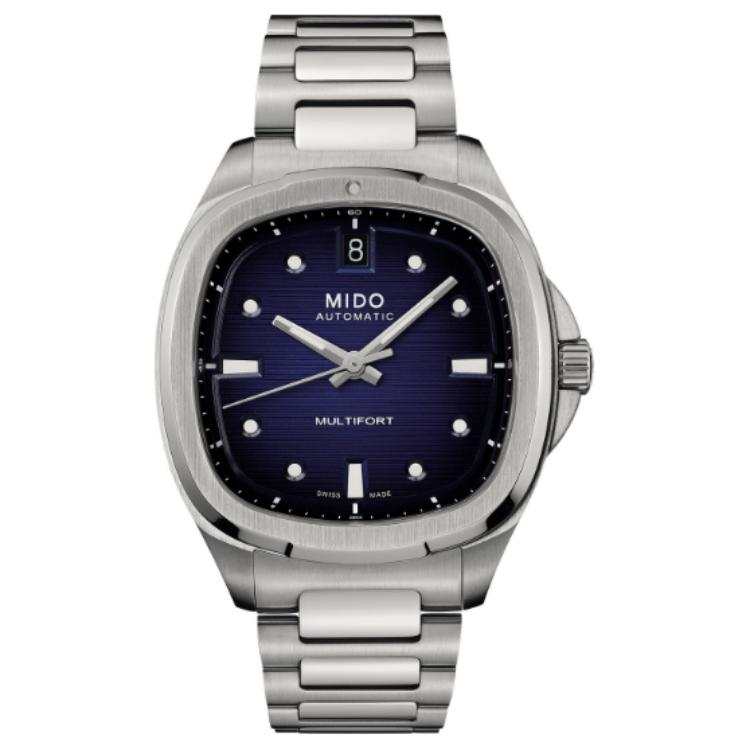 MIDO TV35 Automatic Mechanical Movement 100m Waterproof Women's Watch 35*34.2mm Blue Dial
