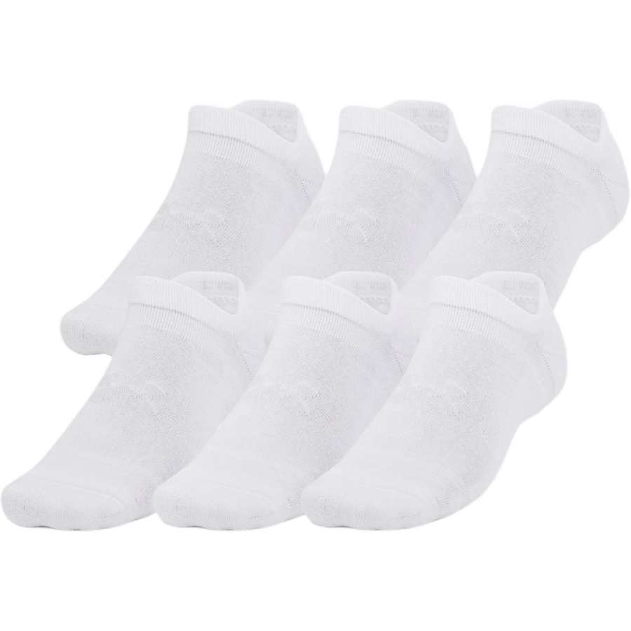 Under Armour Under Armour Essential Cushion Ankle Socks Unisex 6 Pack White