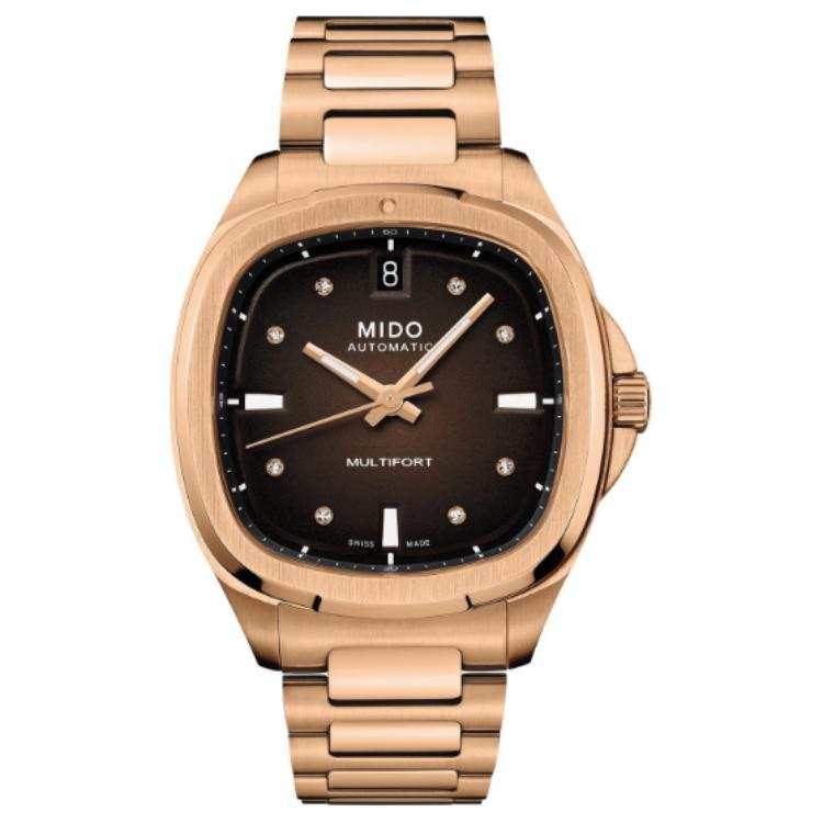MIDO TV35 Automatic Mechanical Movement 100m Waterproof Women's Watch 35*34.2mm Black Dial