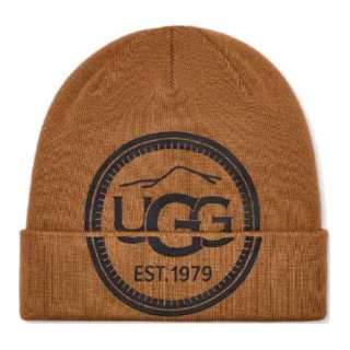 UGG Polyester Beanies Unisex Chestnut