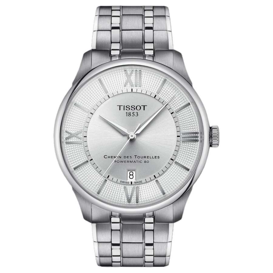 TISSOT Tourelles Collection Automatic Mechanical Movement 50m Waterproof Men's Watches Watch 42mm Silver Dial