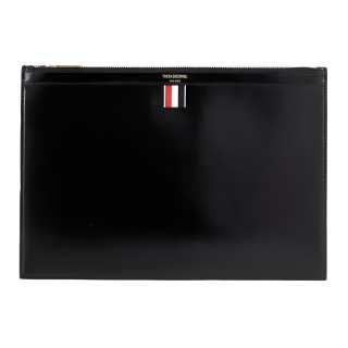 THOM BROWNE THOM BROWNE· Calfskin Clutch Men's Black